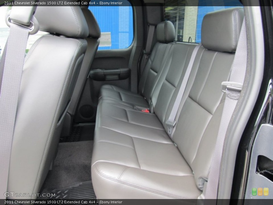 Ebony Interior Photo for the 2011 Chevrolet Silverado 1500 LTZ Extended Cab 4x4 #51001033