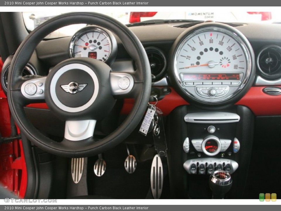 Punch Carbon Black Leather Interior Dashboard for the 2010 Mini Cooper John Cooper Works Hardtop #51003214