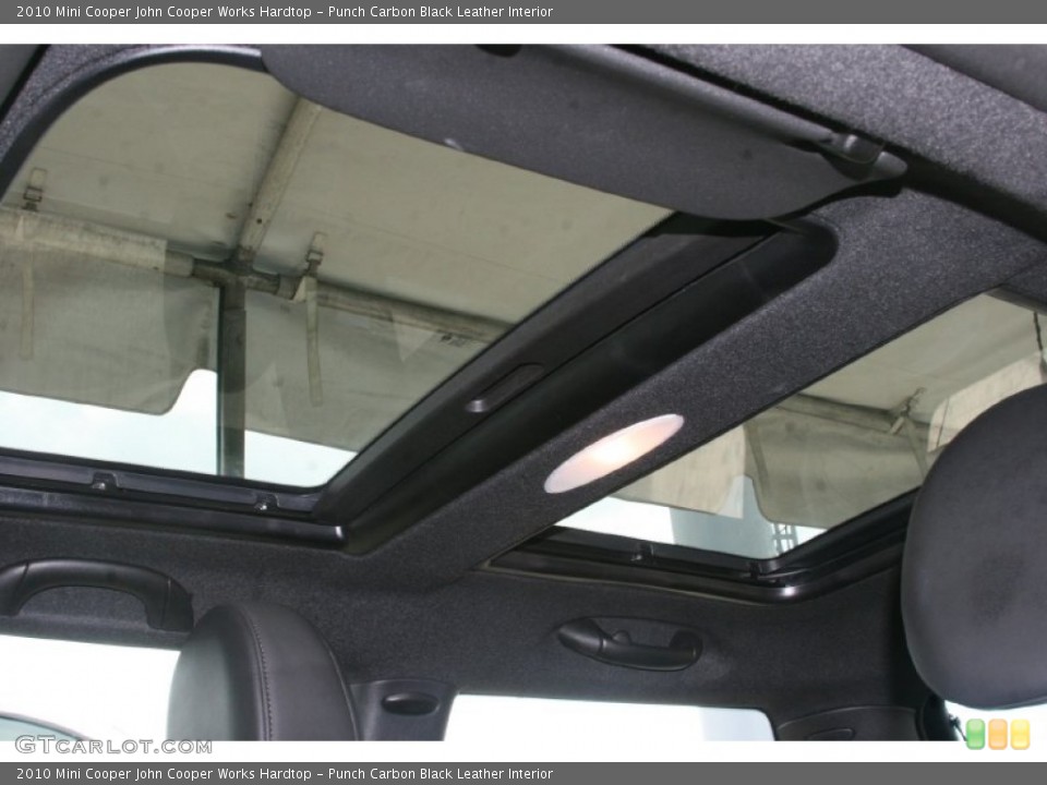 Punch Carbon Black Leather Interior Sunroof for the 2010 Mini Cooper John Cooper Works Hardtop #51003544