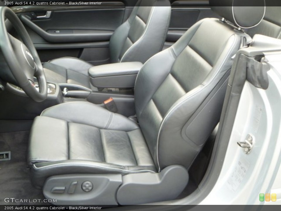 Black/Silver Interior Photo for the 2005 Audi S4 4.2 quattro Cabriolet #51004597