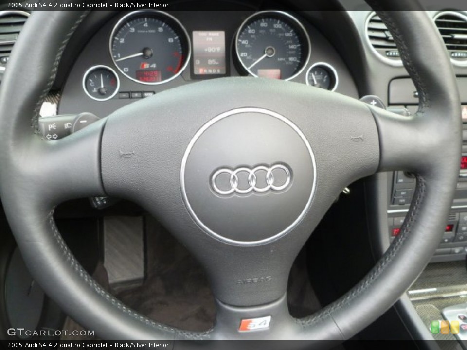 Black/Silver Interior Steering Wheel for the 2005 Audi S4 4.2 quattro Cabriolet #51004642