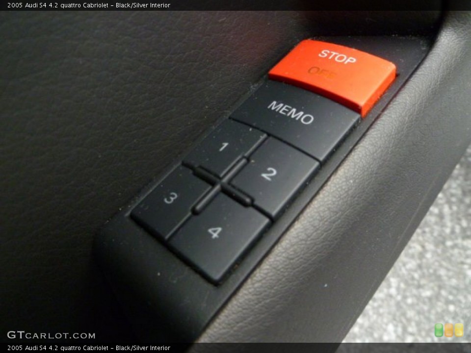 Black/Silver Interior Controls for the 2005 Audi S4 4.2 quattro Cabriolet #51004657