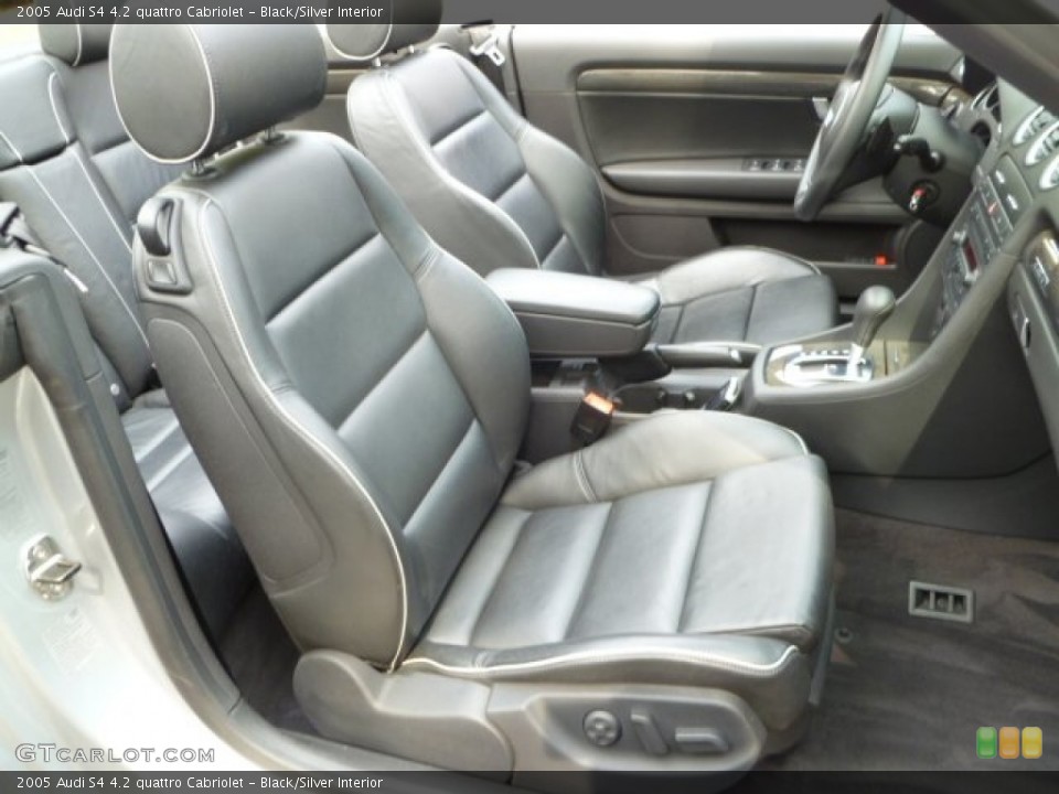 Black/Silver Interior Photo for the 2005 Audi S4 4.2 quattro Cabriolet #51004684