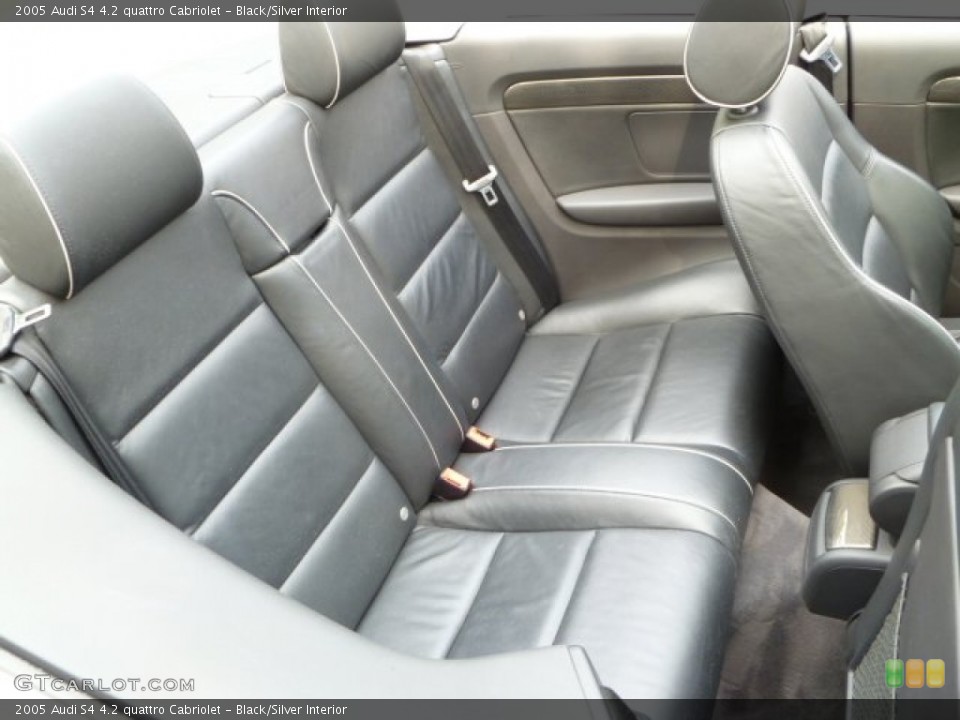 Black/Silver Interior Photo for the 2005 Audi S4 4.2 quattro Cabriolet #51004713