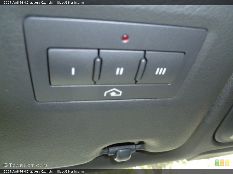 Black/Silver Interior Controls for the 2005 Audi S4 4.2 quattro Cabriolet #51004783