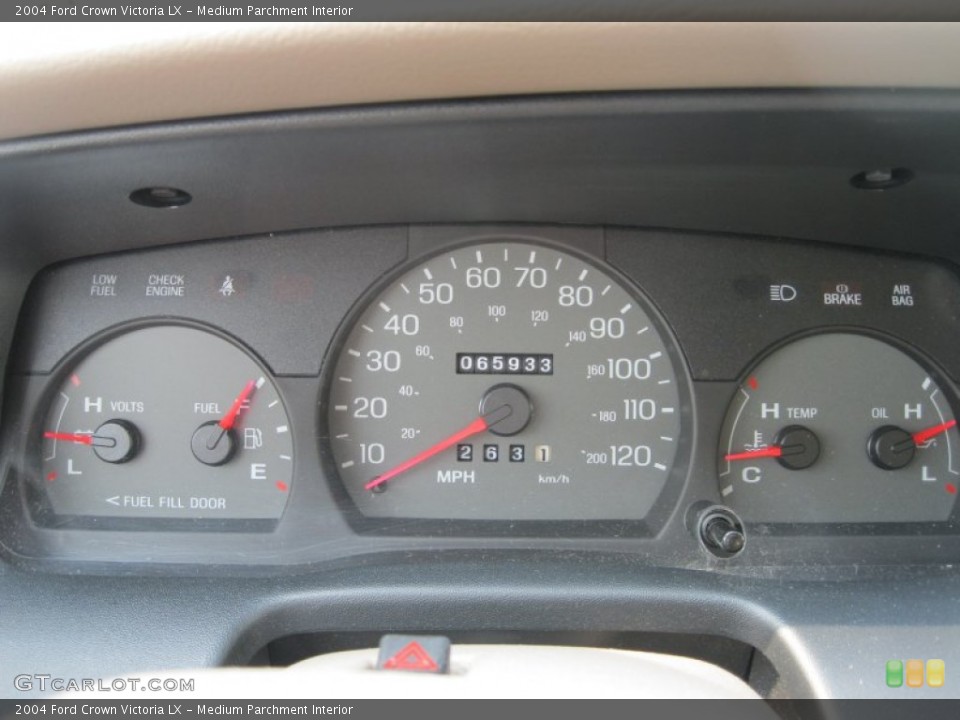 Medium Parchment Interior Gauges for the 2004 Ford Crown Victoria LX #51005695