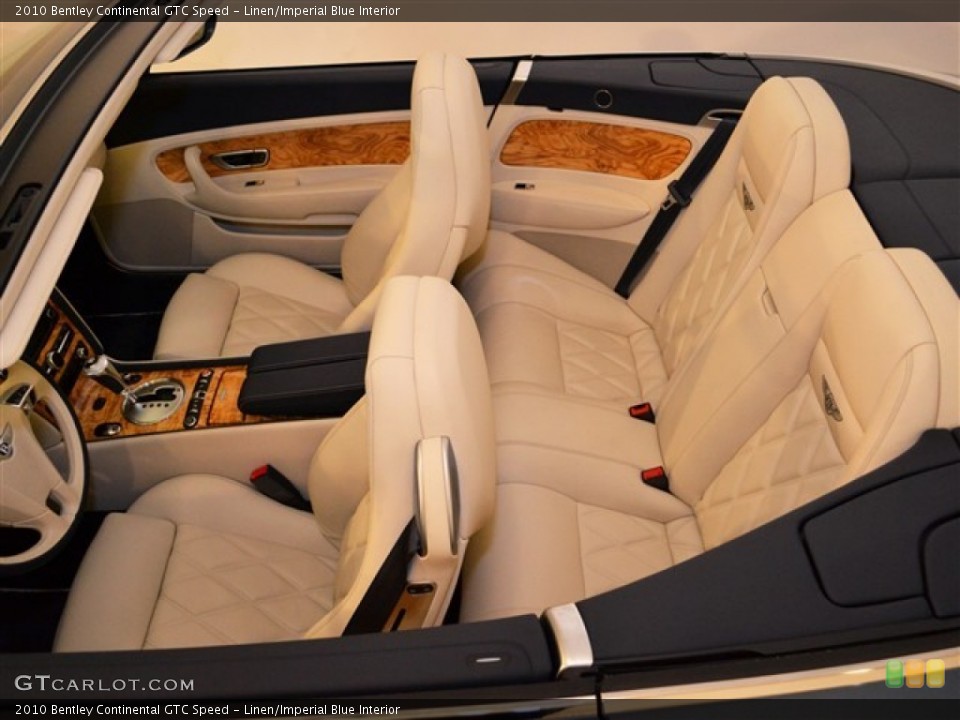 Linen/Imperial Blue Interior Photo for the 2010 Bentley Continental GTC Speed #51005818