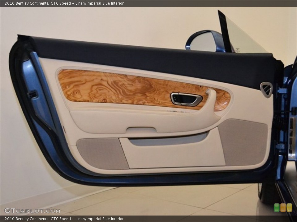 Linen/Imperial Blue Interior Door Panel for the 2010 Bentley Continental GTC Speed #51005863