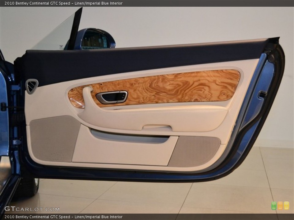 Linen/Imperial Blue Interior Door Panel for the 2010 Bentley Continental GTC Speed #51005878