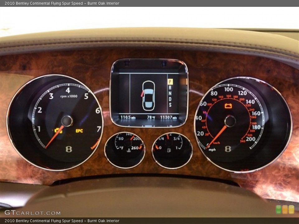 Burnt Oak Interior Gauges for the 2010 Bentley Continental Flying Spur Speed #51006118