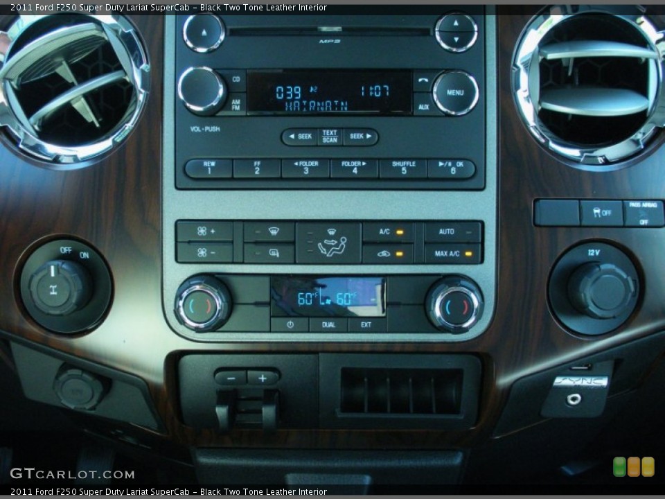 Black Two Tone Leather Interior Controls for the 2011 Ford F250 Super Duty Lariat SuperCab #51006679