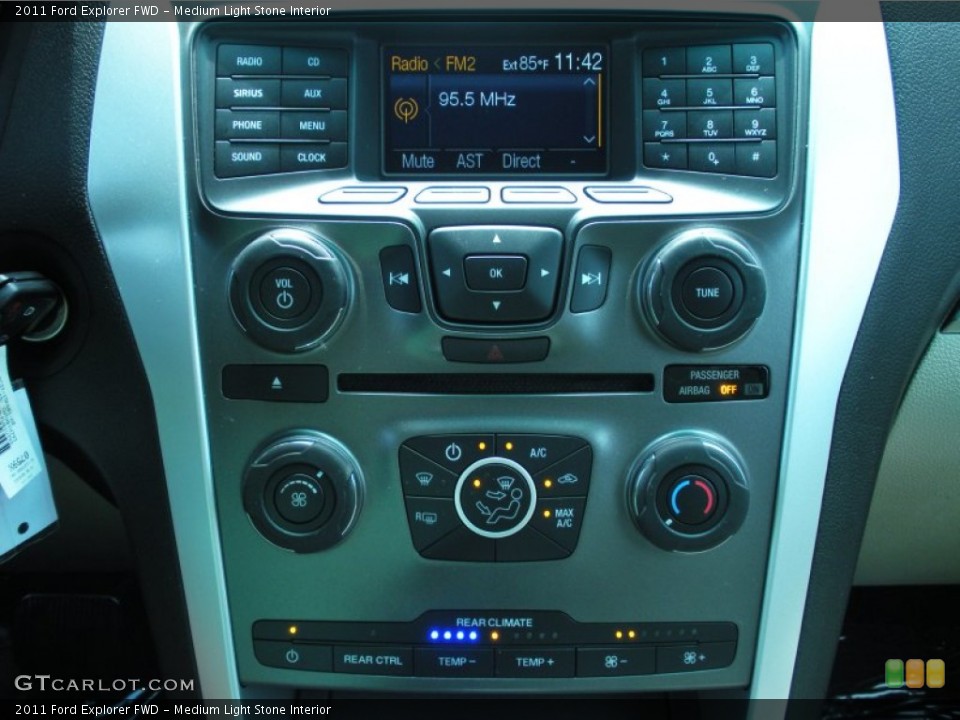 Medium Light Stone Interior Controls for the 2011 Ford Explorer FWD #51007069