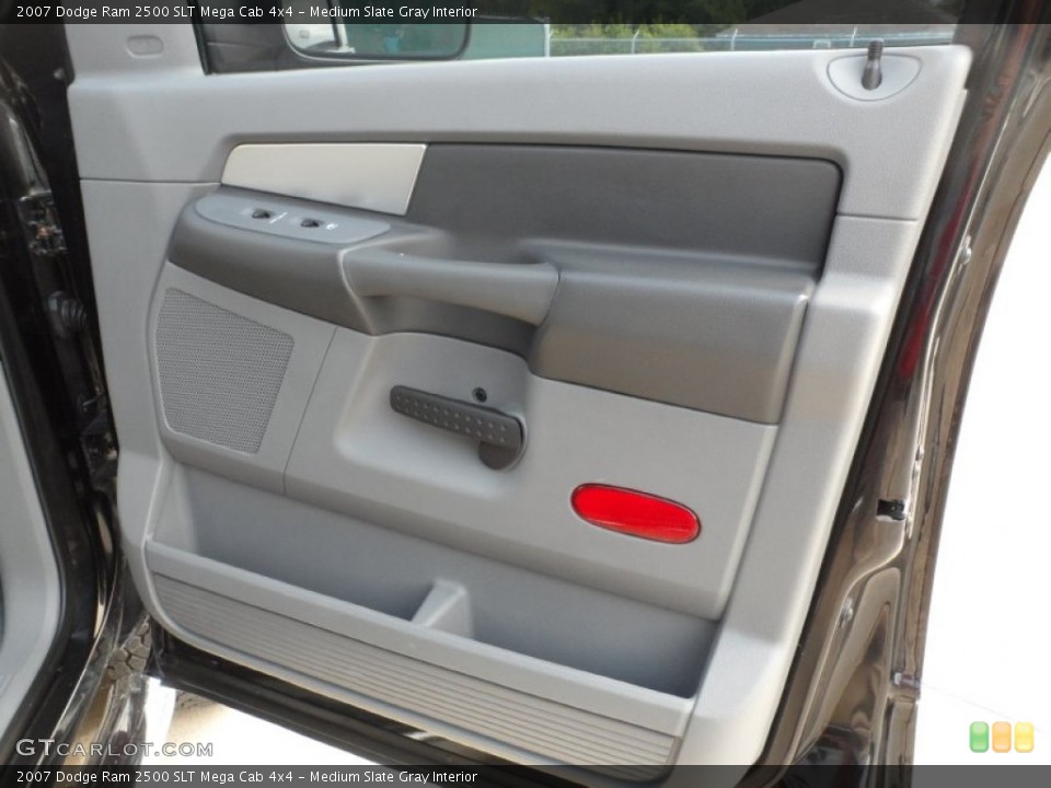 Medium Slate Gray Interior Door Panel for the 2007 Dodge Ram 2500 SLT Mega Cab 4x4 #51007888