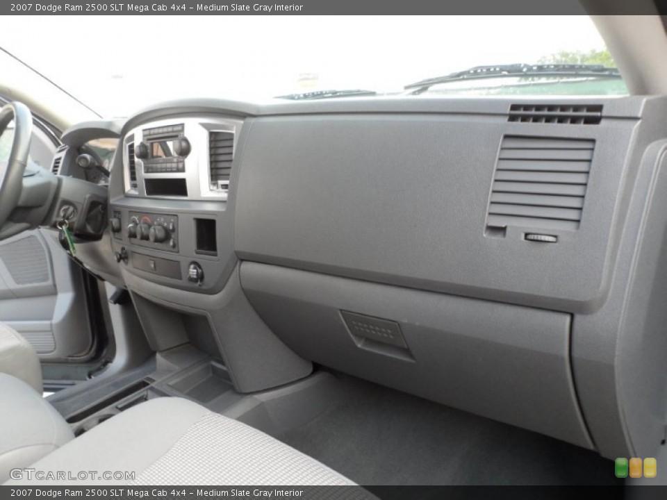 Medium Slate Gray Interior Dashboard for the 2007 Dodge Ram 2500 SLT Mega Cab 4x4 #51007903