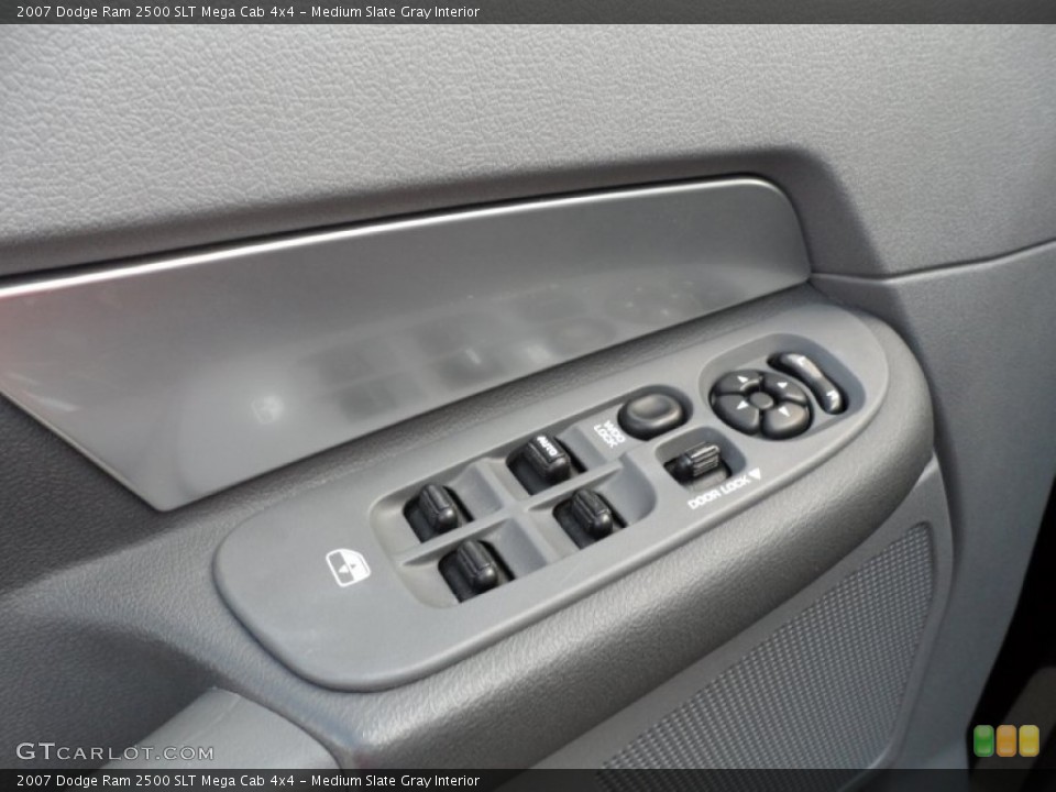 Medium Slate Gray Interior Controls for the 2007 Dodge Ram 2500 SLT Mega Cab 4x4 #51008008
