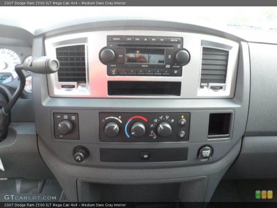 Medium Slate Gray Interior Controls for the 2007 Dodge Ram 2500 SLT Mega Cab 4x4 #51008068