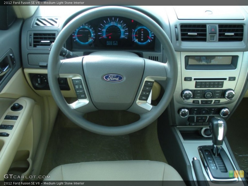 Medium Light Stone Interior Dashboard for the 2012 Ford Fusion SE V6 #51008662