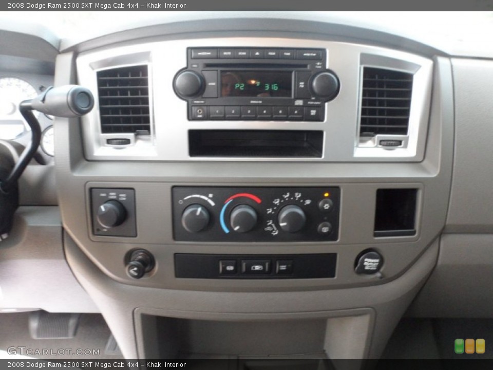 Khaki Interior Controls for the 2008 Dodge Ram 2500 SXT Mega Cab 4x4 #51008791