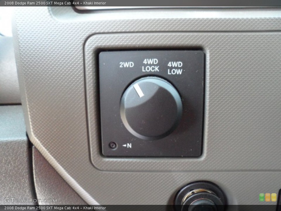 Khaki Interior Controls for the 2008 Dodge Ram 2500 SXT Mega Cab 4x4 #51008833