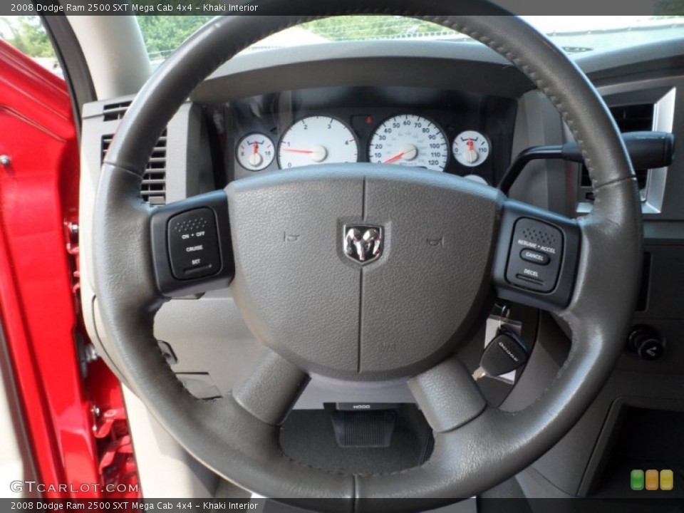 Khaki Interior Steering Wheel for the 2008 Dodge Ram 2500 SXT Mega Cab 4x4 #51008848