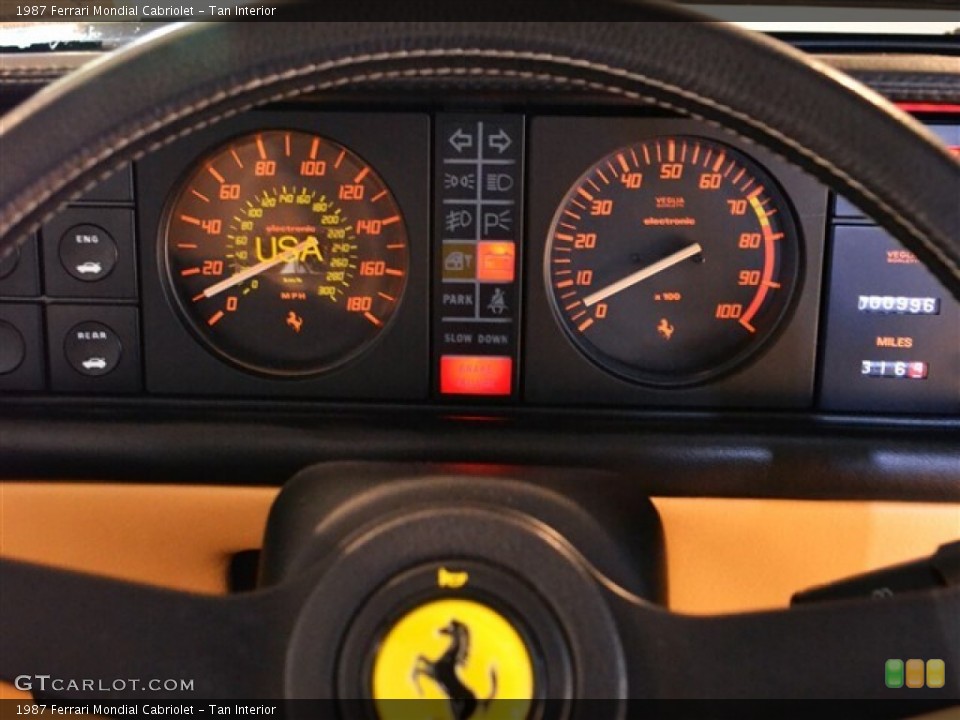 Tan Interior Gauges for the 1987 Ferrari Mondial Cabriolet #51010360
