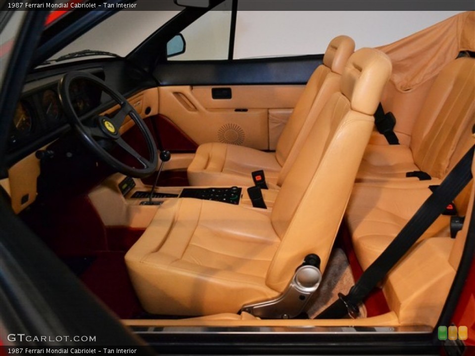 Tan Interior Photo for the 1987 Ferrari Mondial Cabriolet #51010375