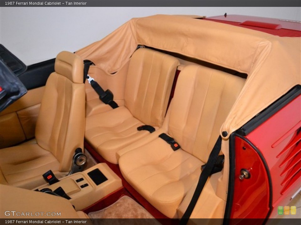 Tan Interior Photo for the 1987 Ferrari Mondial Cabriolet #51010387