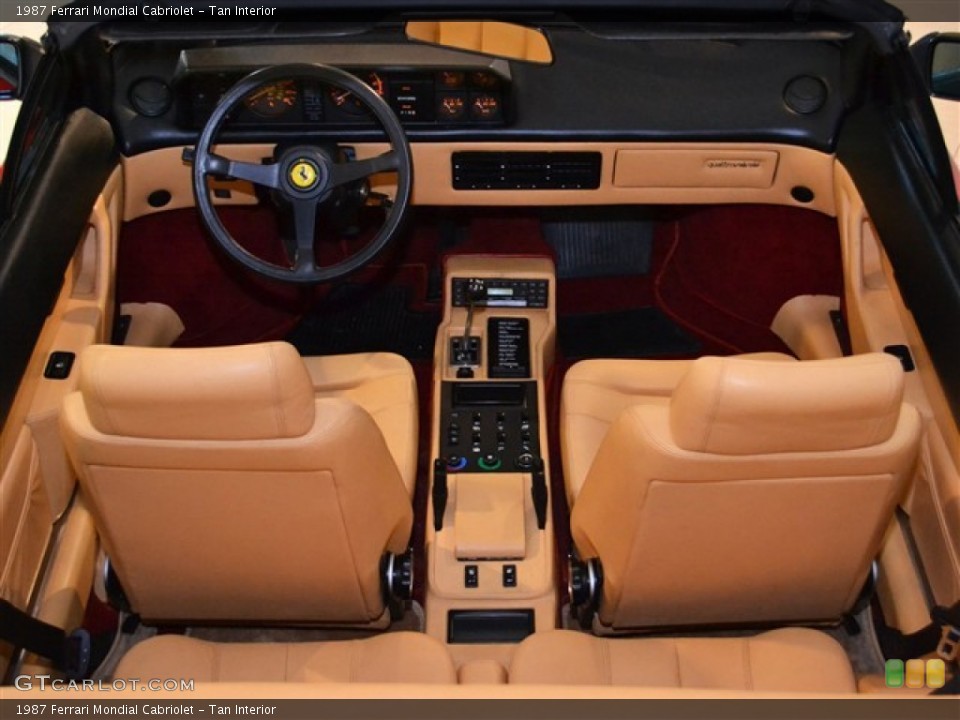 Tan Interior Dashboard for the 1987 Ferrari Mondial Cabriolet #51010402