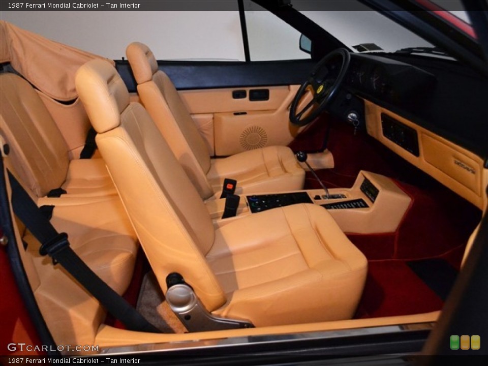 Tan Interior Photo for the 1987 Ferrari Mondial Cabriolet #51010450