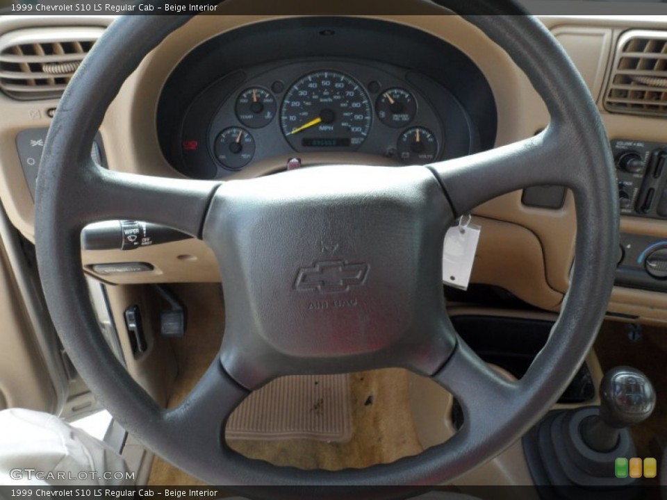 Beige Interior Steering Wheel for the 1999 Chevrolet S10 LS Regular Cab #51011830