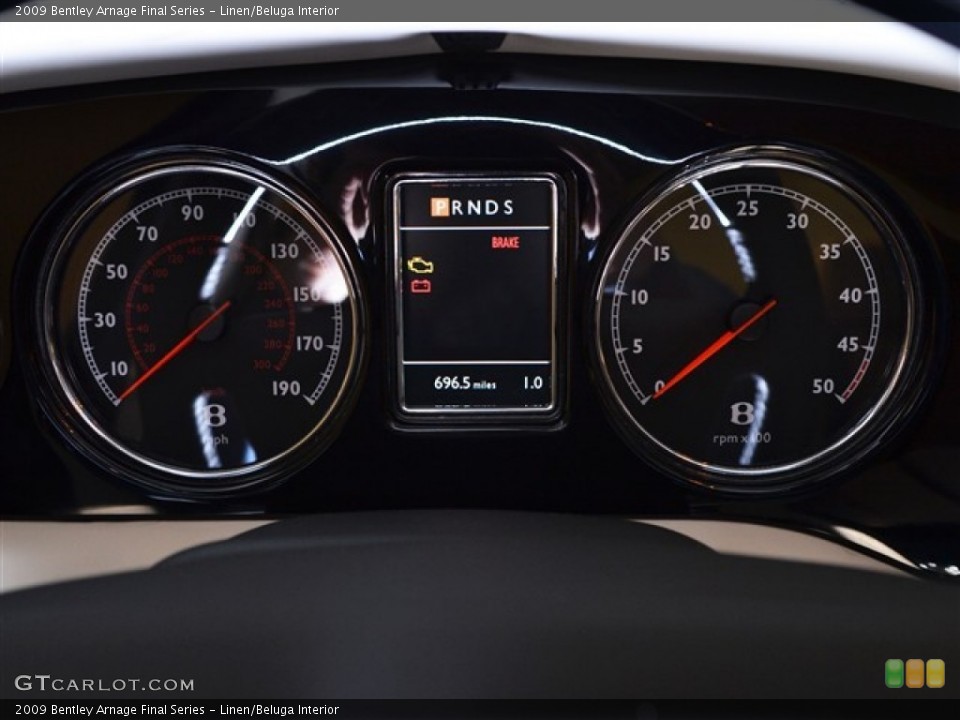 Linen/Beluga Interior Gauges for the 2009 Bentley Arnage Final Series #51013816