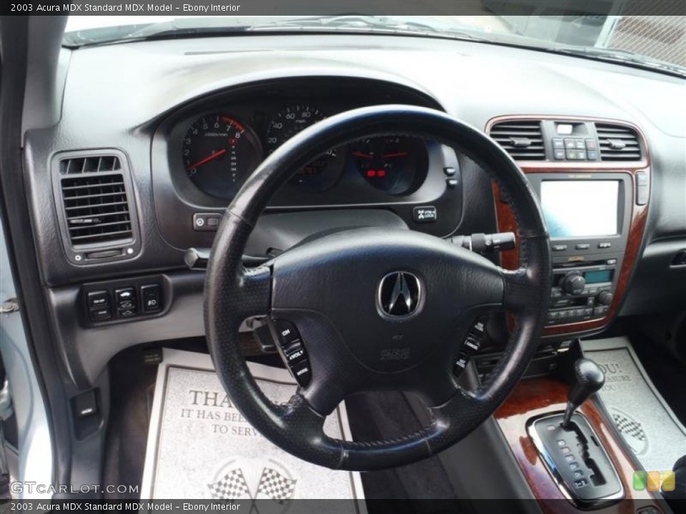 Ebony Interior Steering Wheel for the 2003 Acura MDX  #51015703
