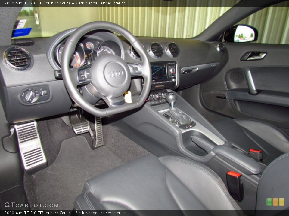 Black Nappa Leather 2010 Audi TT Interiors