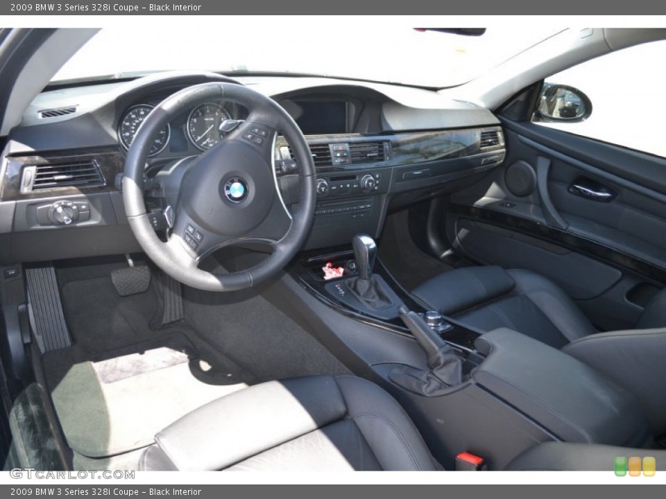 Black Interior Prime Interior for the 2009 BMW 3 Series 328i Coupe #51021235