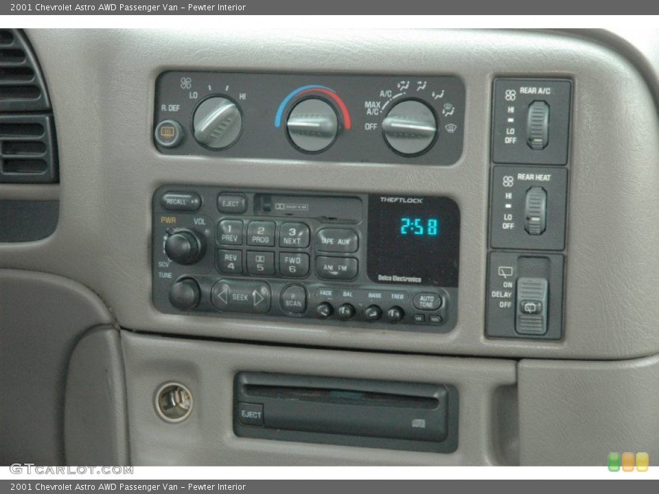 Pewter Interior Controls for the 2001 Chevrolet Astro AWD Passenger Van #51026665