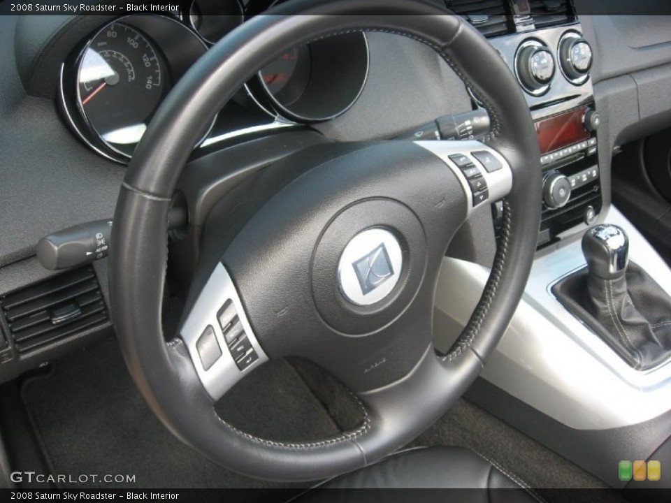 Black Interior Steering Wheel for the 2008 Saturn Sky Roadster #51028999