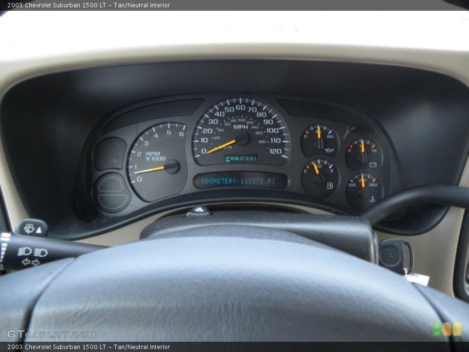 Tan/Neutral Interior Gauges for the 2003 Chevrolet Suburban 1500 LT #51029200
