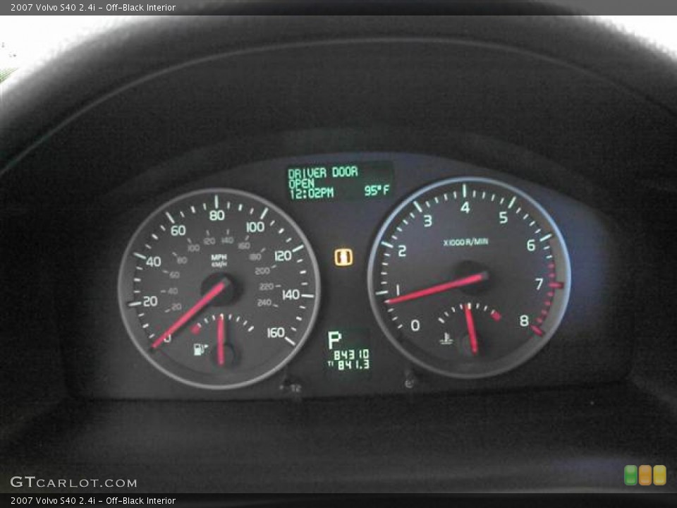 Off-Black Interior Gauges for the 2007 Volvo S40 2.4i #51032326