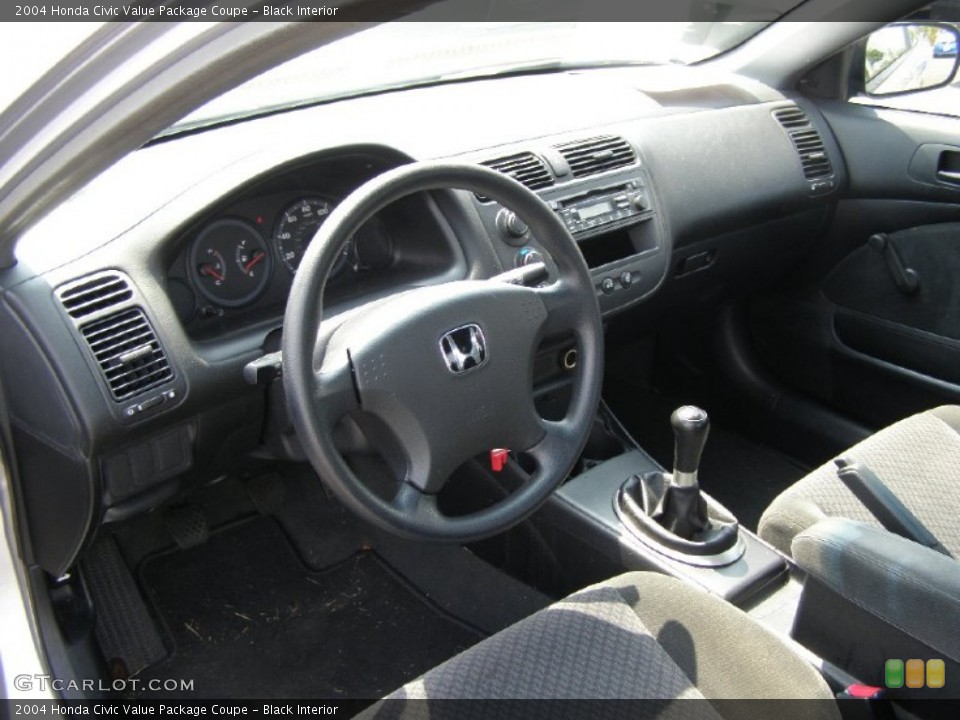 Black Interior Photo for the 2004 Honda Civic Value Package Coupe #51032995