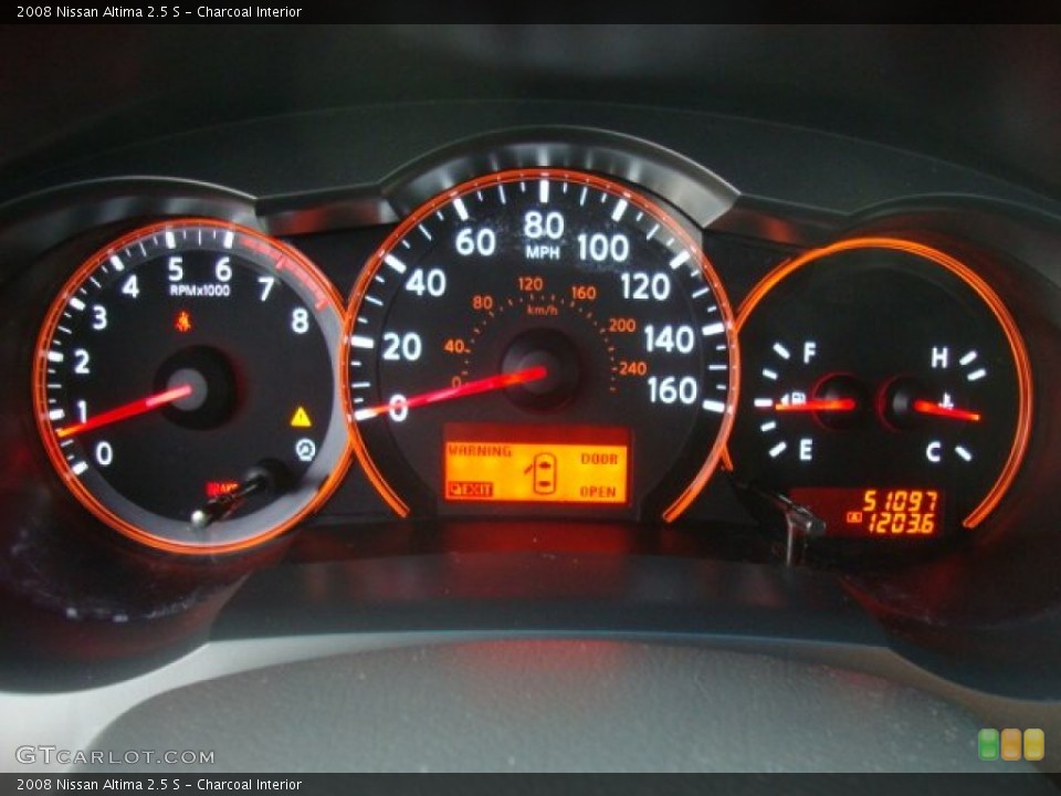 Charcoal Interior Gauges for the 2008 Nissan Altima 2.5 S #51035512