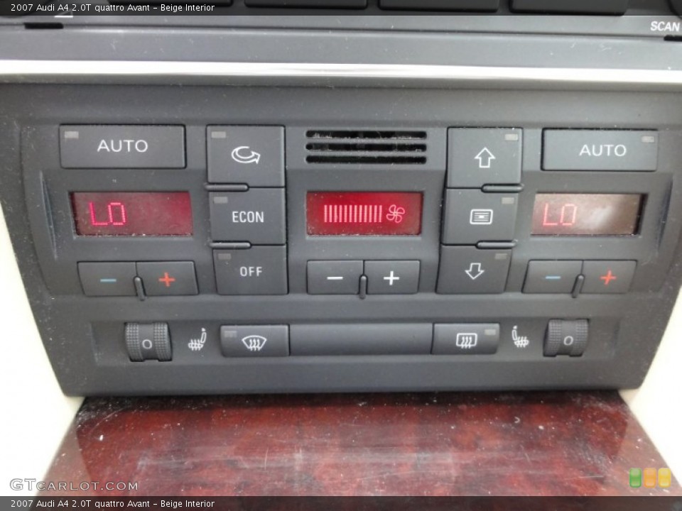 Beige Interior Controls for the 2007 Audi A4 2.0T quattro Avant #51037327