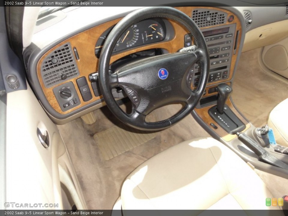 Sand Beige Interior Photo for the 2002 Saab 9-5 Linear Sport Wagon #51038125