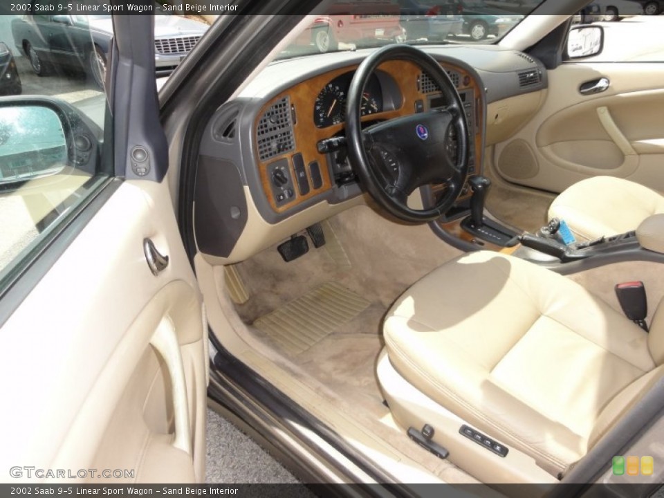 Sand Beige Interior Photo for the 2002 Saab 9-5 Linear Sport Wagon #51038146