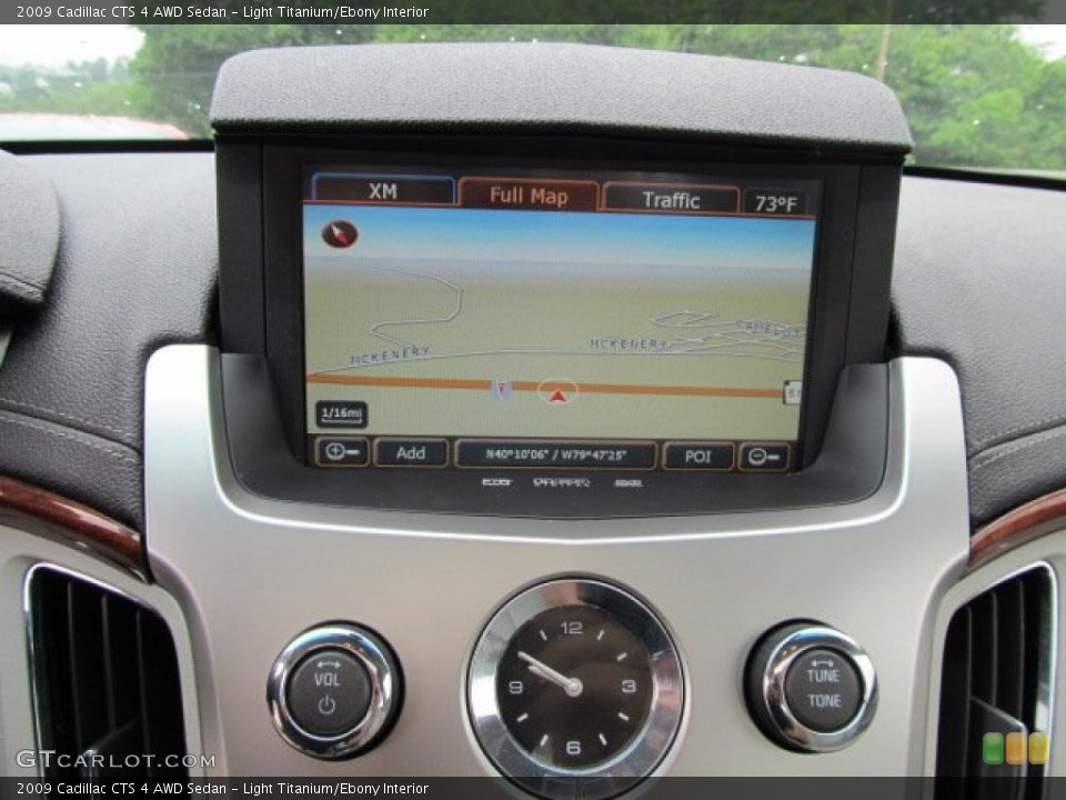Light Titanium/Ebony Interior Navigation for the 2009 Cadillac CTS 4 AWD Sedan #51038446