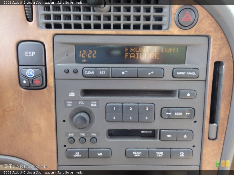 Sand Beige Interior Controls for the 2002 Saab 9-5 Linear Sport Wagon #51038641