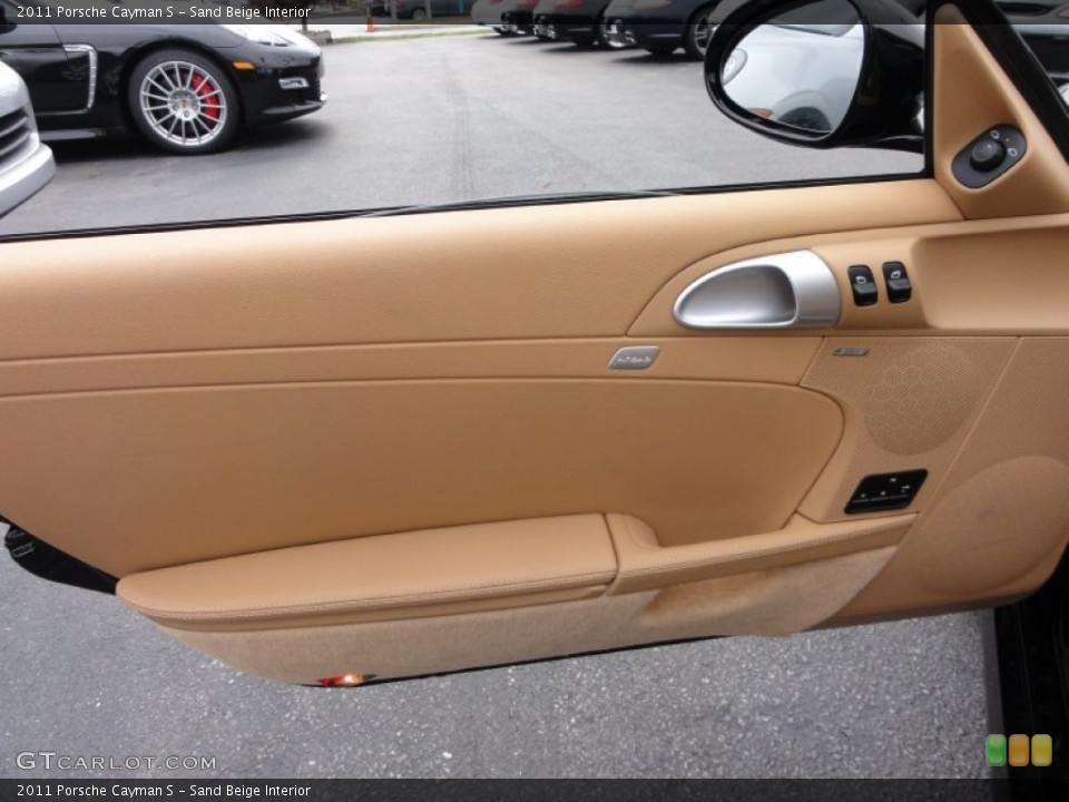 Sand Beige Interior Door Panel for the 2011 Porsche Cayman S #51040294