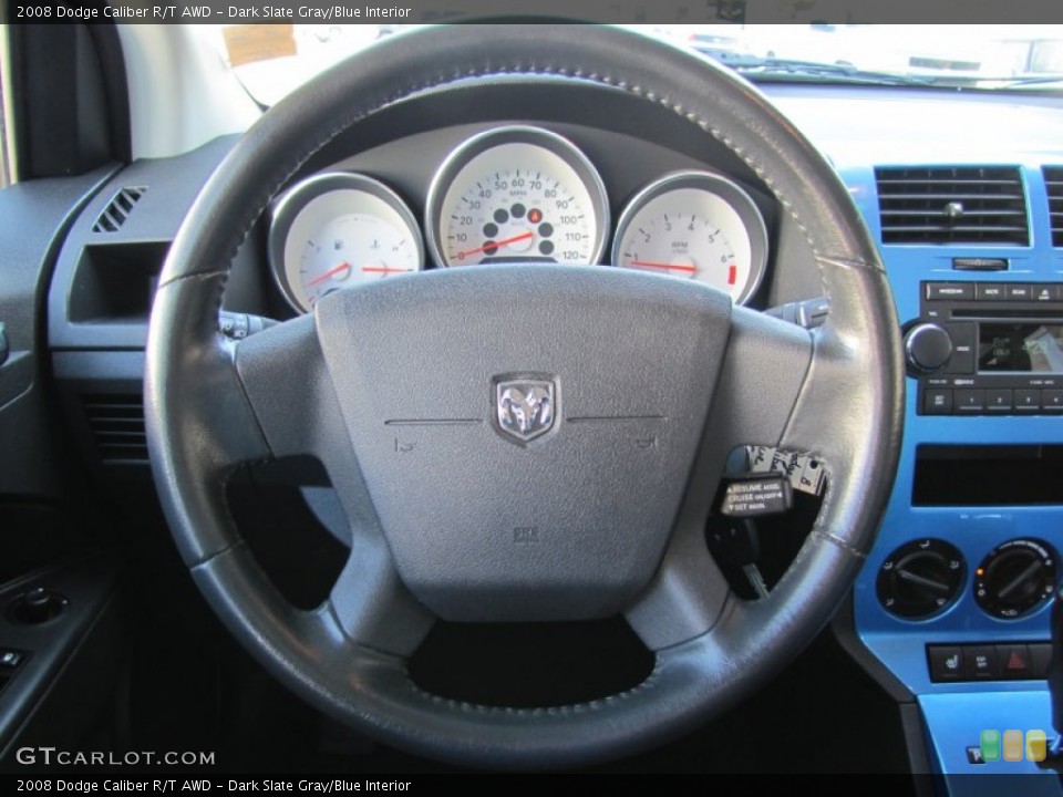 Dark Slate Gray/Blue Interior Steering Wheel for the 2008 Dodge Caliber R/T AWD #51044476