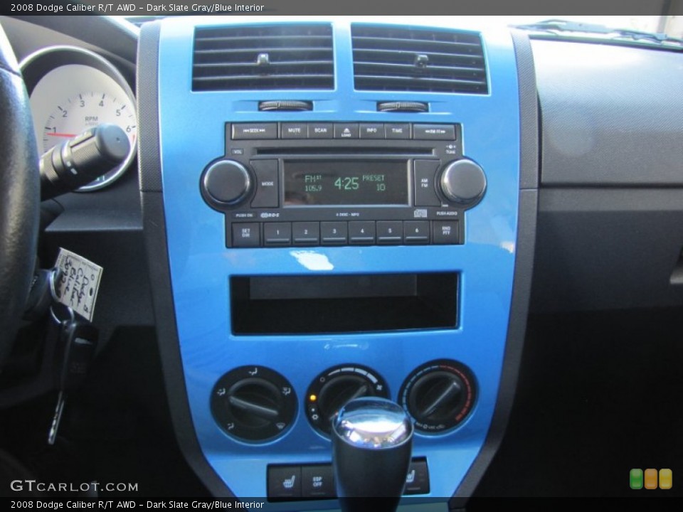 Dark Slate Gray/Blue Interior Controls for the 2008 Dodge Caliber R/T AWD #51044521