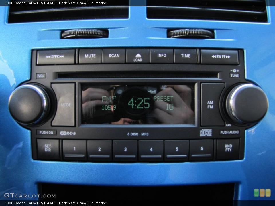 Dark Slate Gray/Blue Interior Controls for the 2008 Dodge Caliber R/T AWD #51044527