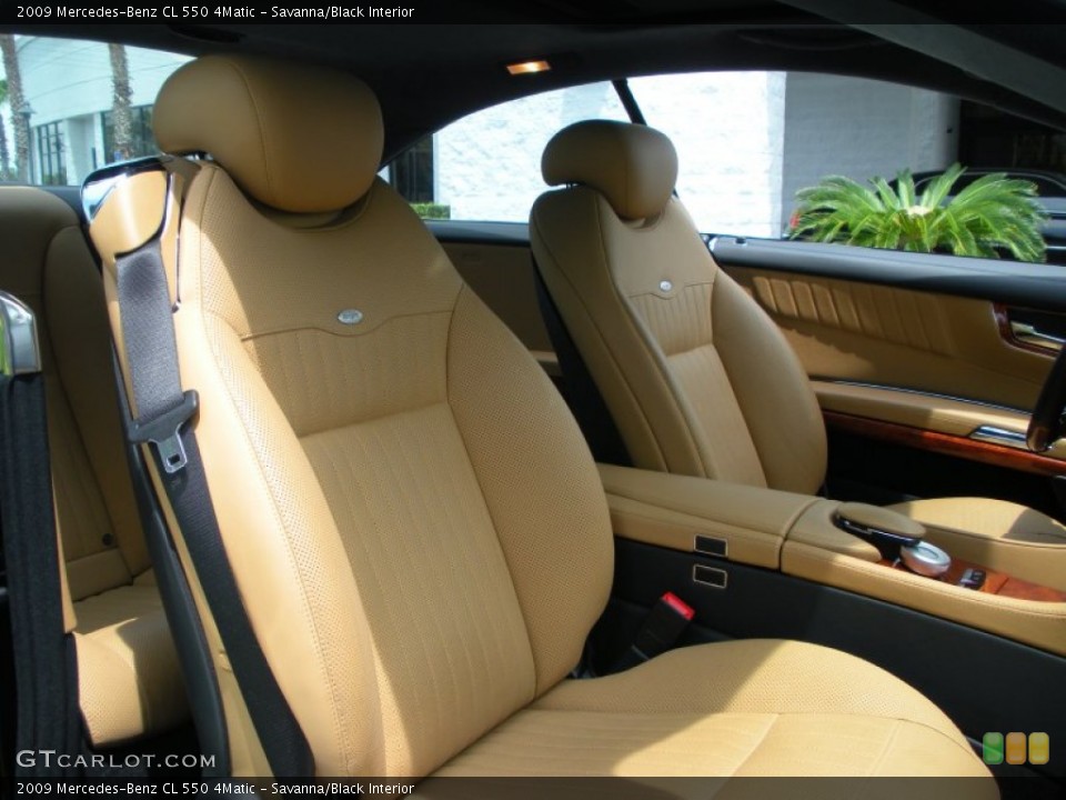 Savanna/Black Interior Photo for the 2009 Mercedes-Benz CL 550 4Matic #51045103